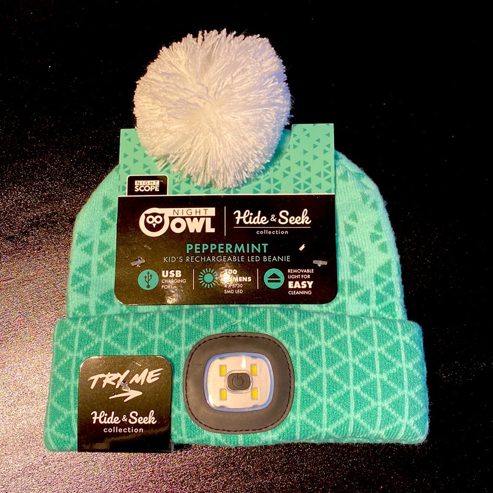 Night Owl kid rechargeable led beanie
